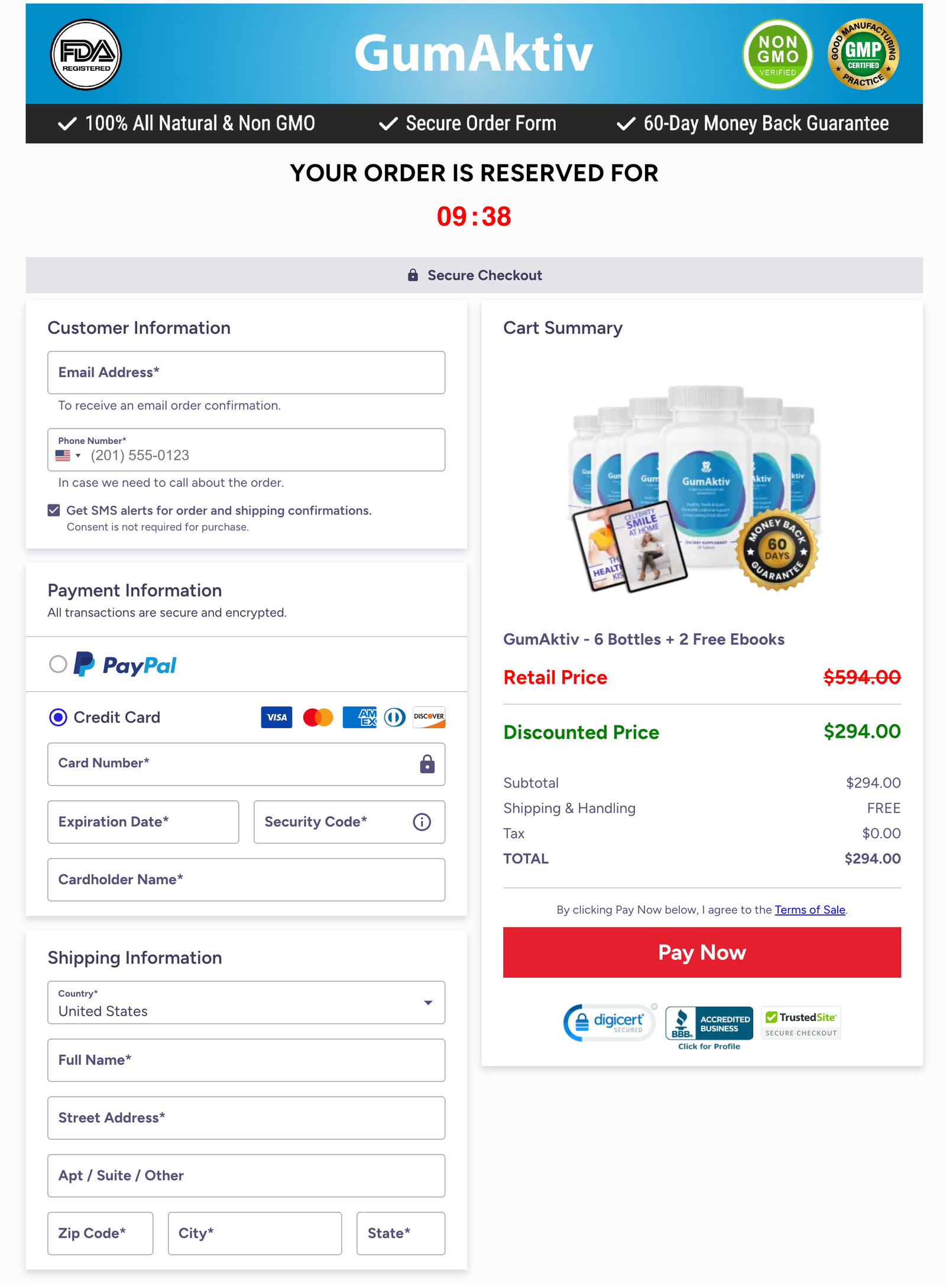 GumAktiv Official Website Secure Order Page